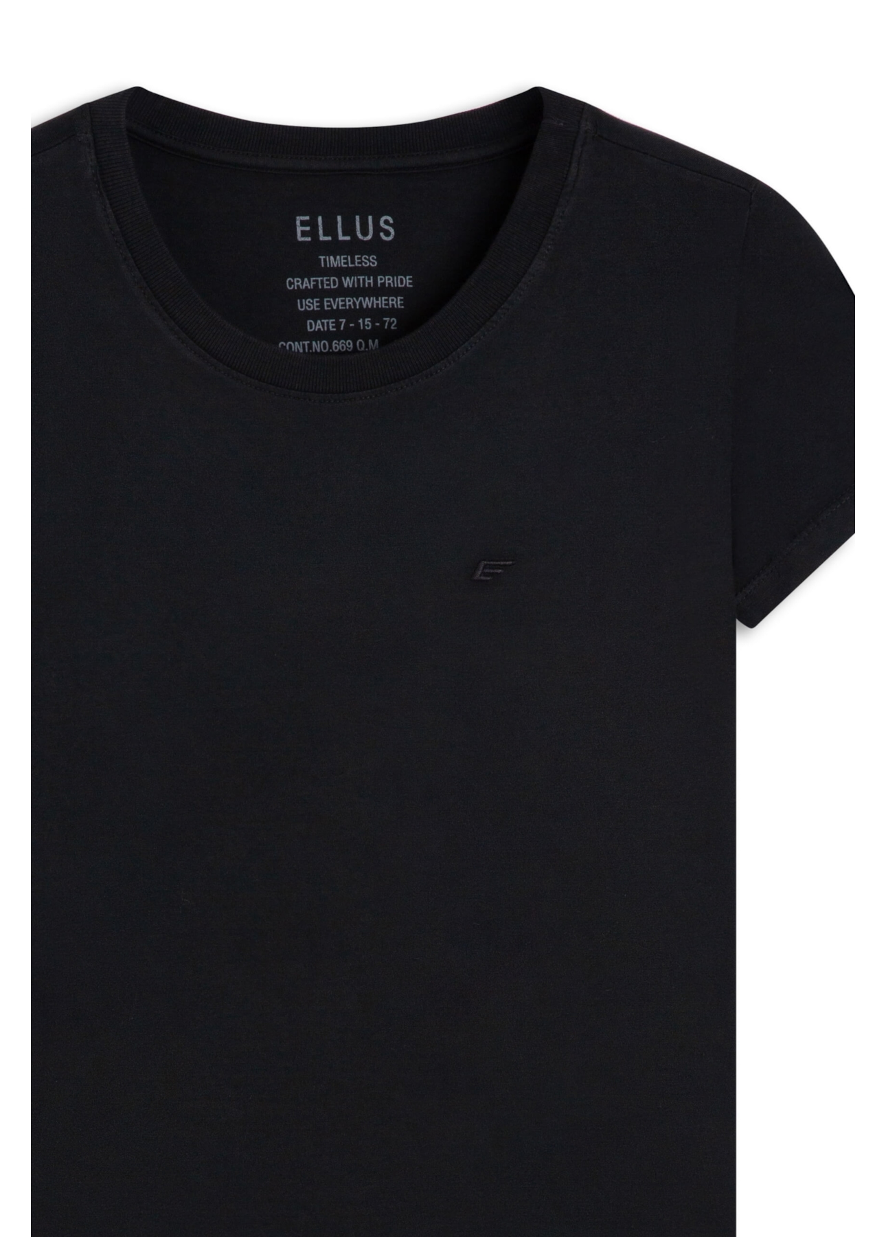 T-Shirt Fine e Asa Slim Preto
