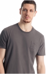 T-Shirt  Fine e Waffel Over Marrom