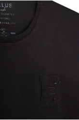 T-Shirt  Fine e Waffel Over Preto