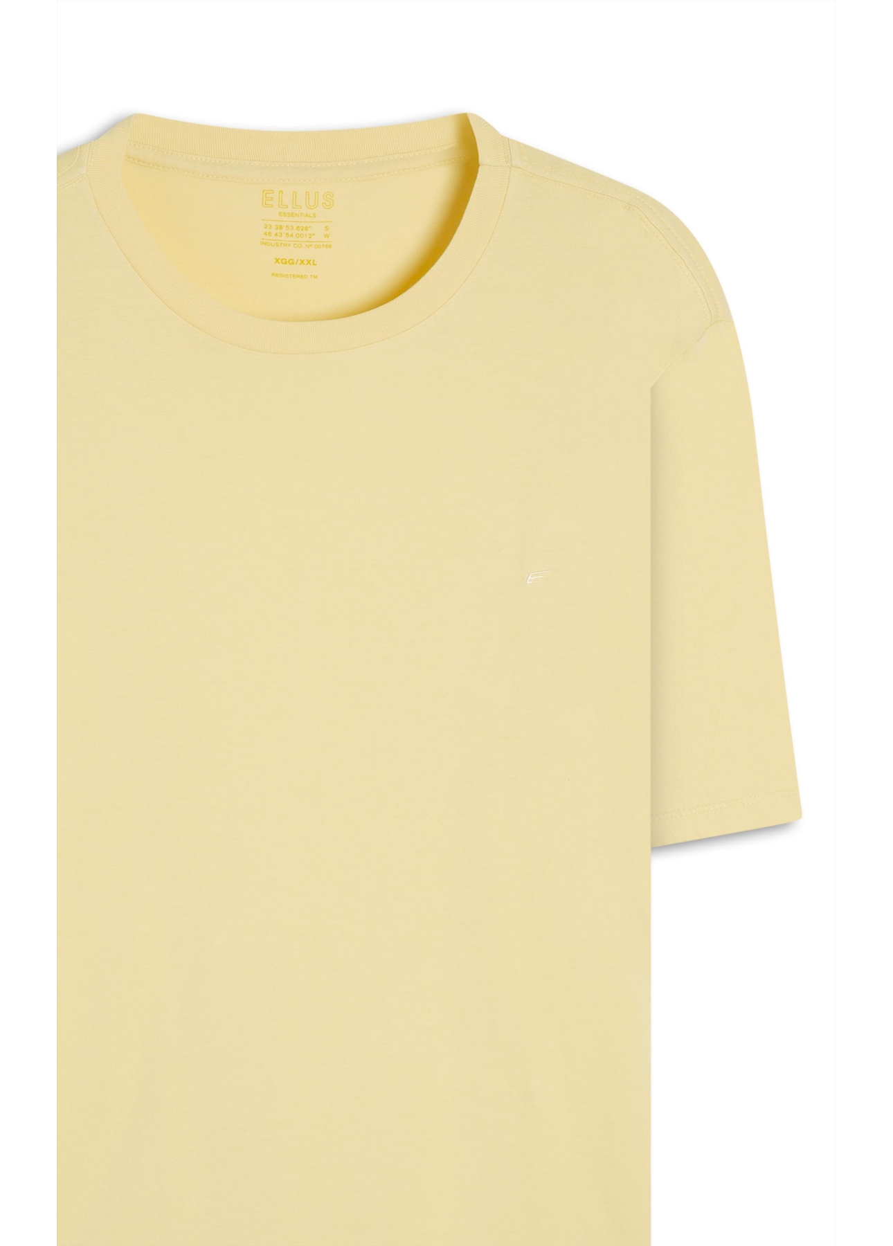 T-Shirt Fine Easa Classic Amarelo Claro