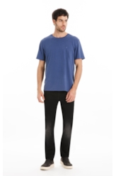 T-Shirt Fine Easa Classic Azul Jeans