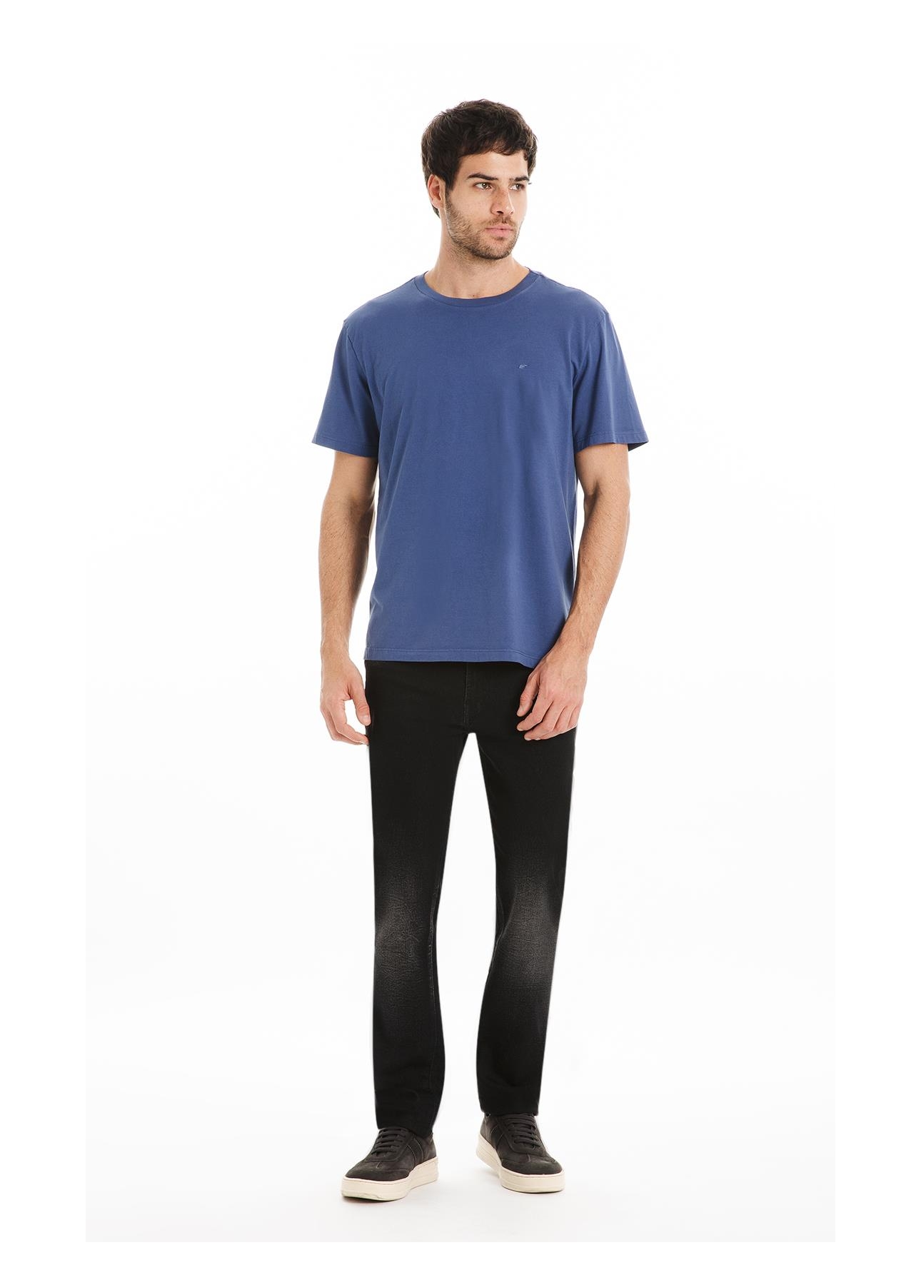 T-Shirt Fine Easa Classic Azul Jeans