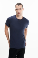 T-Shirt Fine Easa Classic Dark Navy