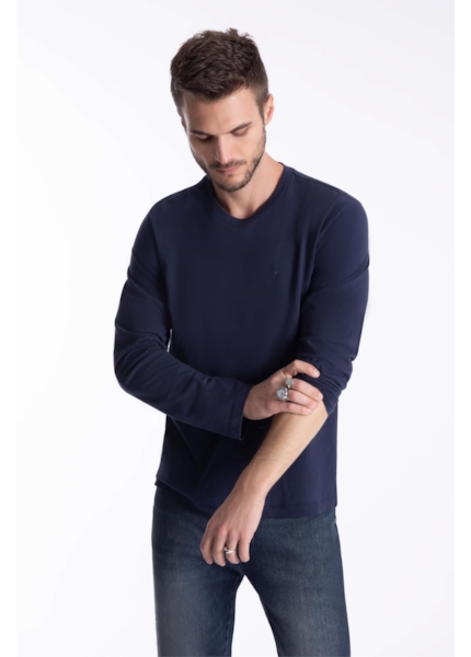 T-Shirt Fine Easa Classic Dark Navy