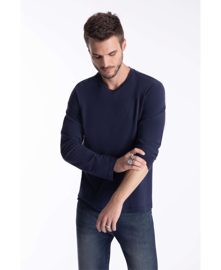T-Shirt Fine Easa Classic Dark Navy