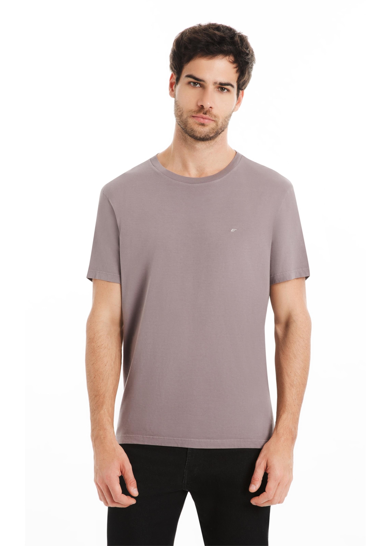 T-Shirt Fine Easa Classic Purple Gray