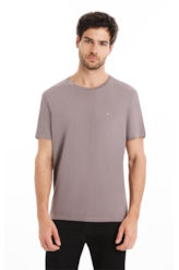 T-Shirt Fine Easa Classic Purple Gray