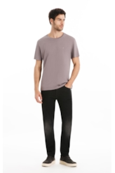 T-Shirt Fine Easa Classic Purple Gray