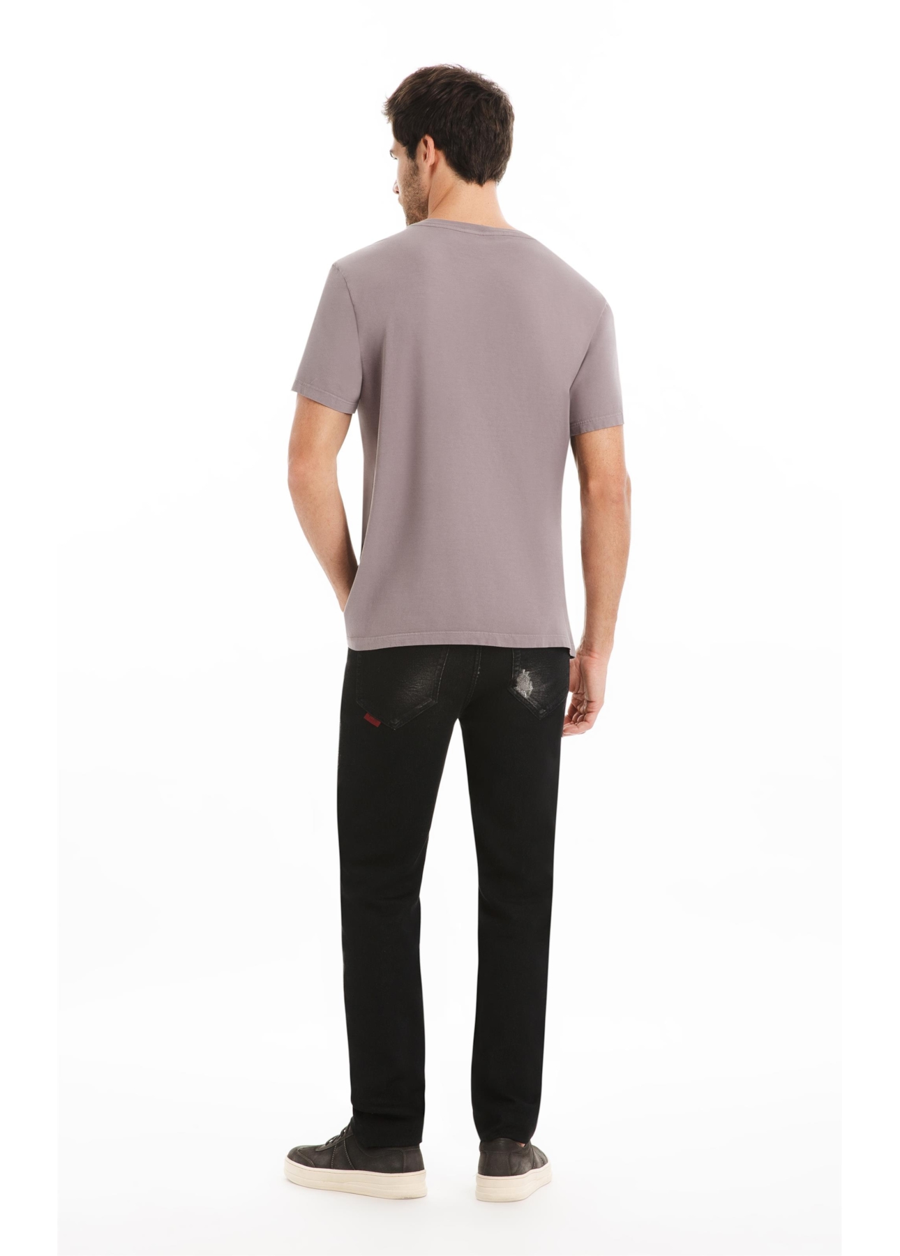 T-Shirt Fine Easa Classic Purple Gray