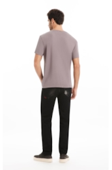 T-Shirt Fine Easa Classic Purple Gray
