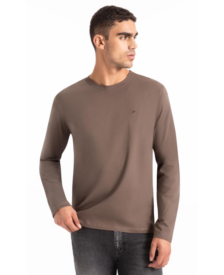 T-Shirt Fine Easa Classic Tabaco