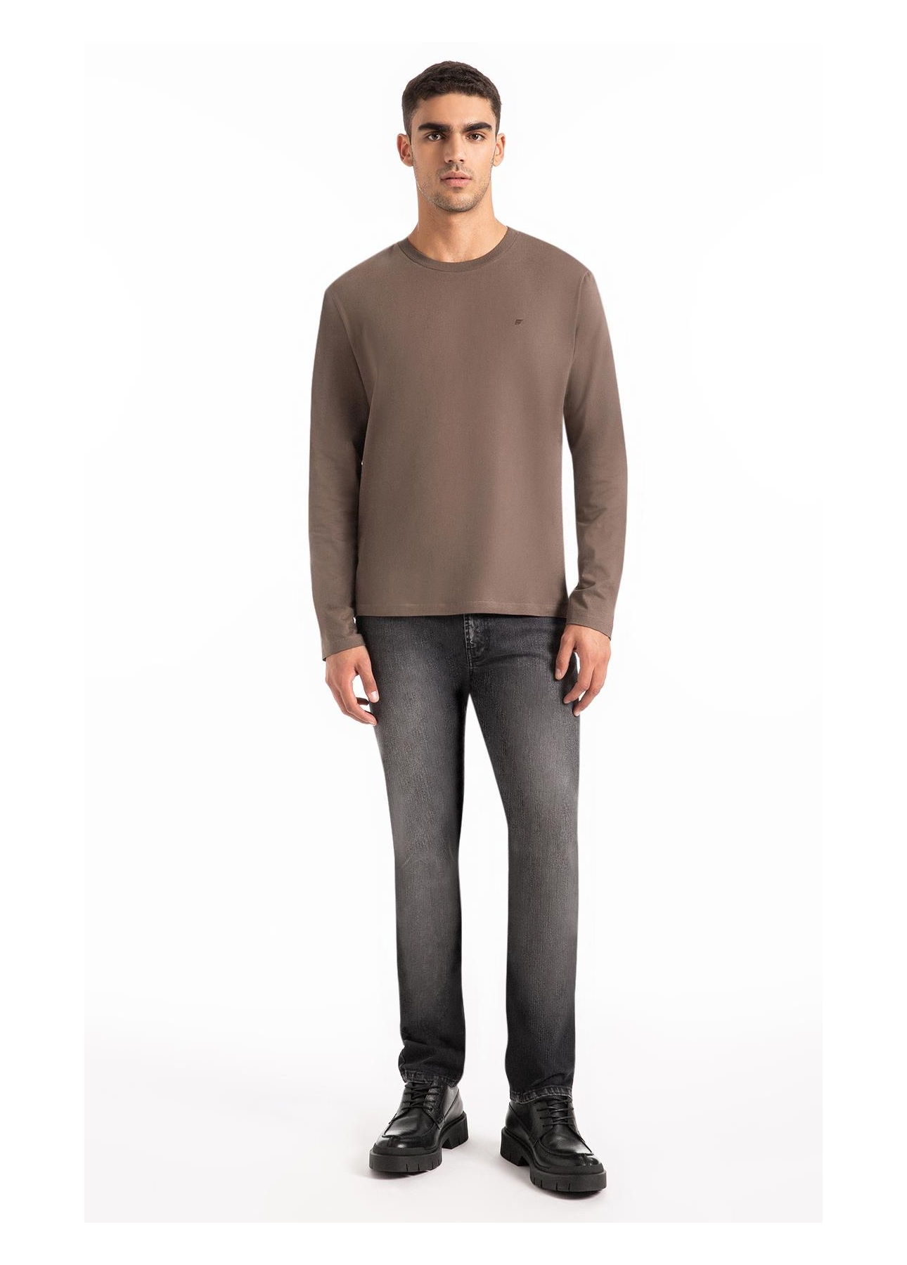 T-Shirt Fine Easa Classic Tabaco