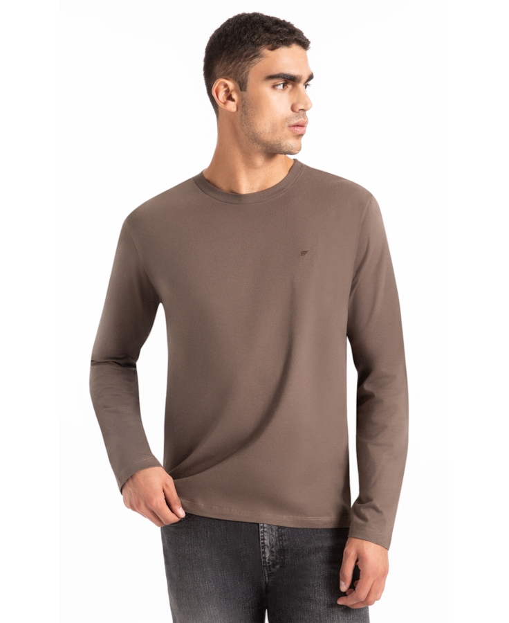 T-Shirt Fine Easa Classic Tabaco