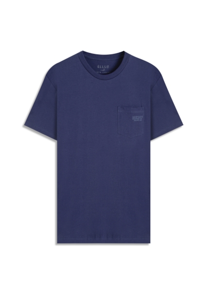 T-Shirt Fine Easa Pocket Dark Navy
