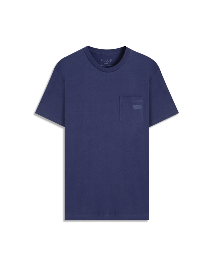 T-Shirt Fine Easa Pocket Dark Navy