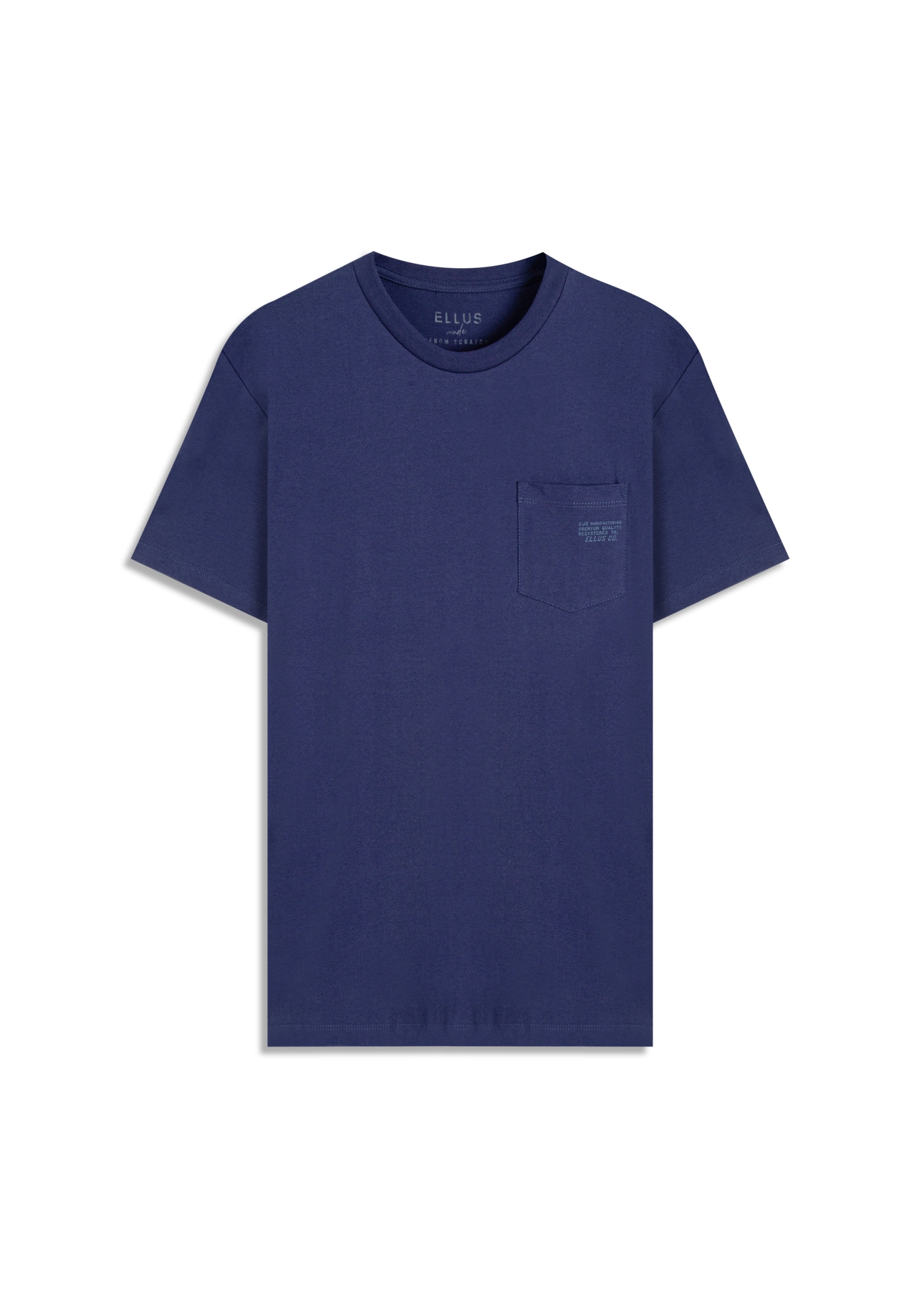 T-Shirt Fine Easa Pocket Dark Navy