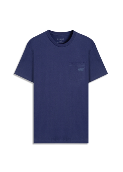 T-Shirt Fine Easa Pocket Dark Navy