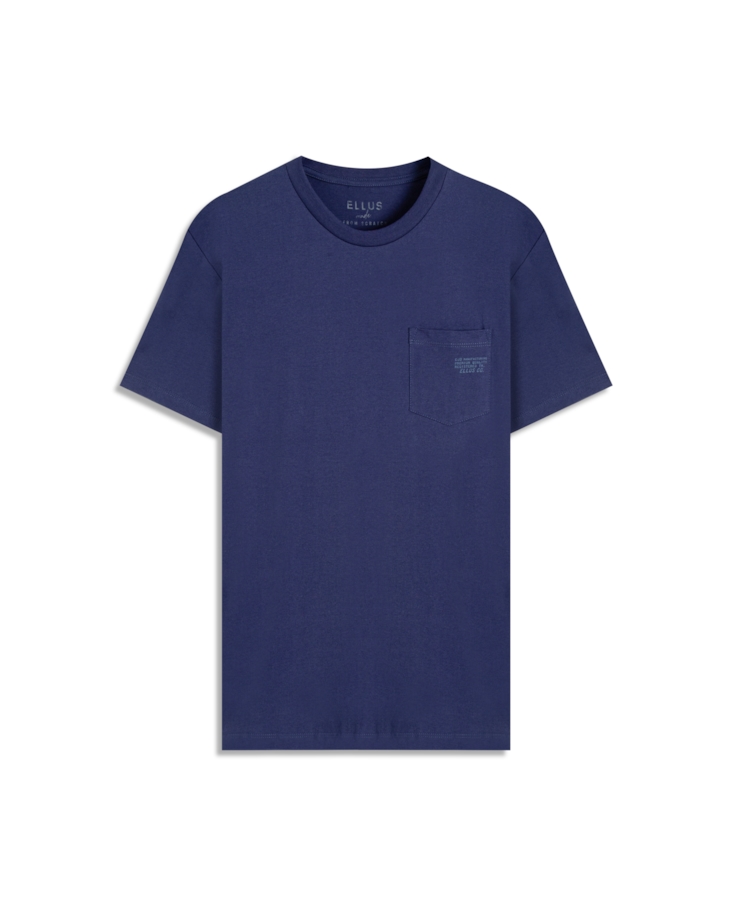 T-Shirt Fine Easa Pocket Dark Navy