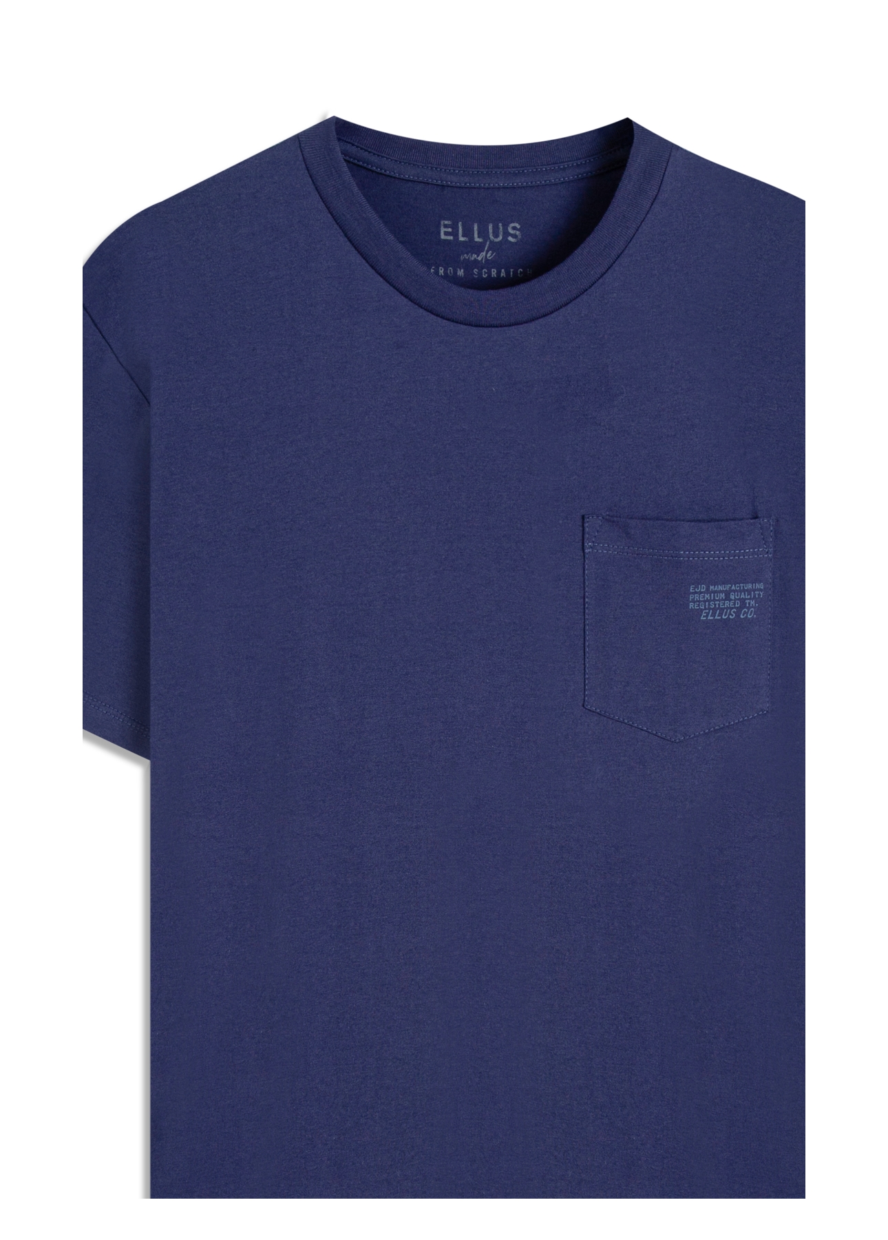 T-Shirt Fine Easa Pocket Dark Navy