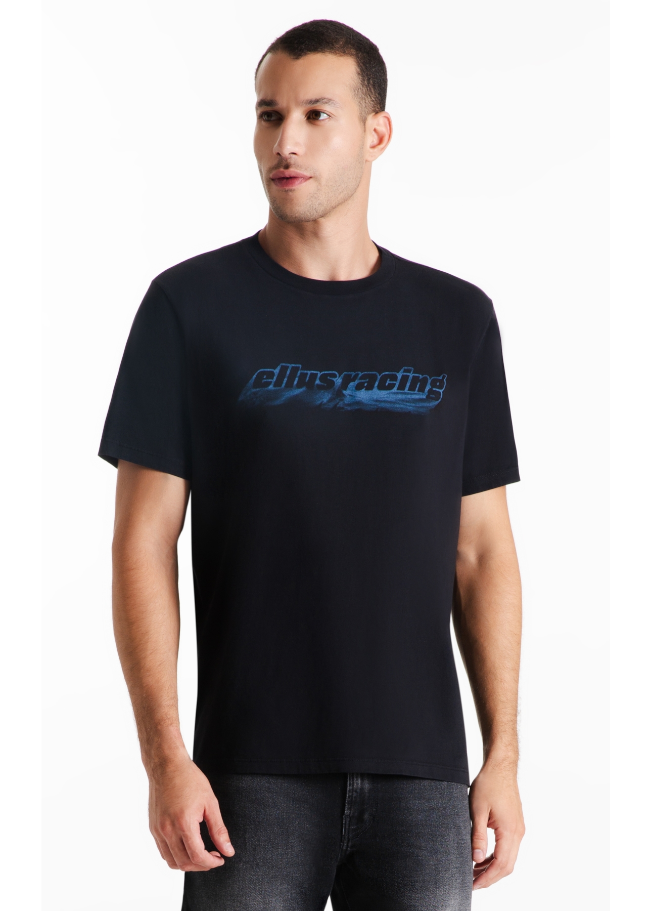 T-Shirt Fine Ellus Racing Classic Preto
