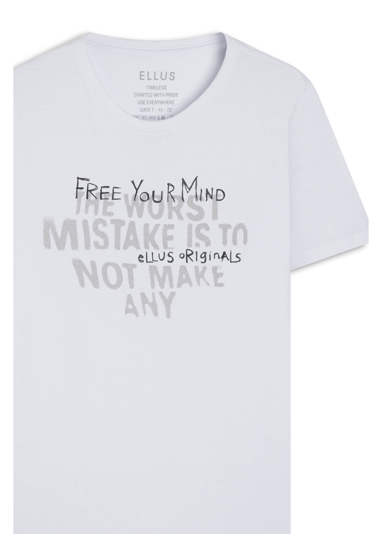 T-Shirt Fine Free Your Mind Branco