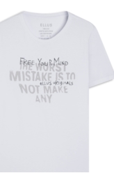 T-Shirt Fine Free Your Mind Branco