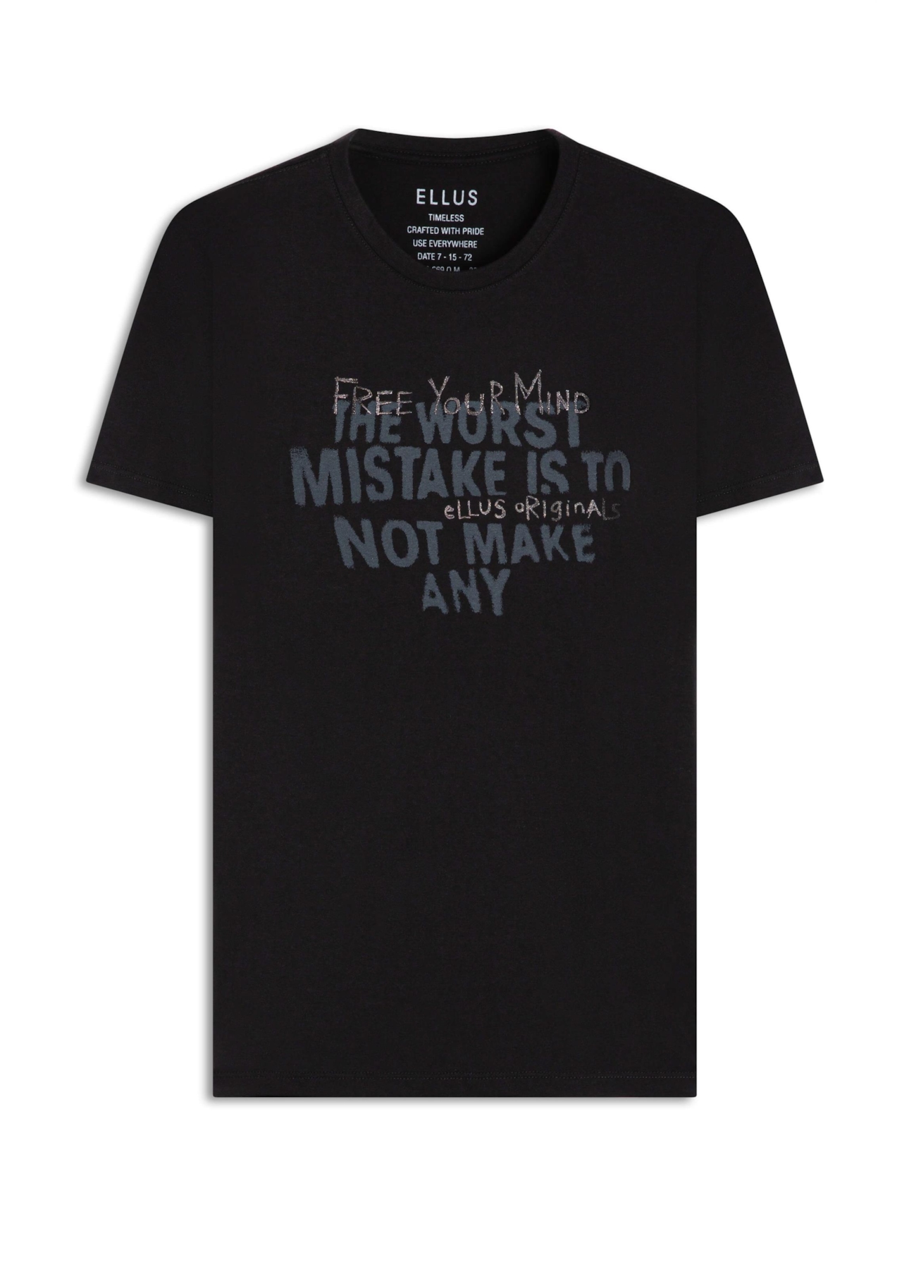 T-Shirt Fine Free Your Mind Preto