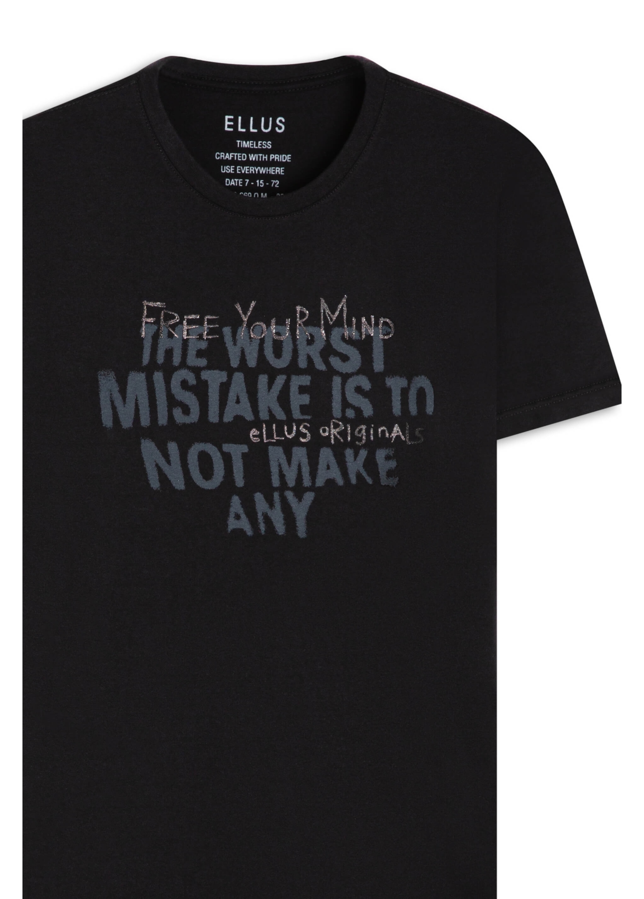 T-Shirt Fine Free Your Mind Preto