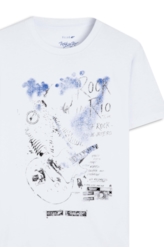 T-Shirt Fine Guitarist Rock Classic Branco