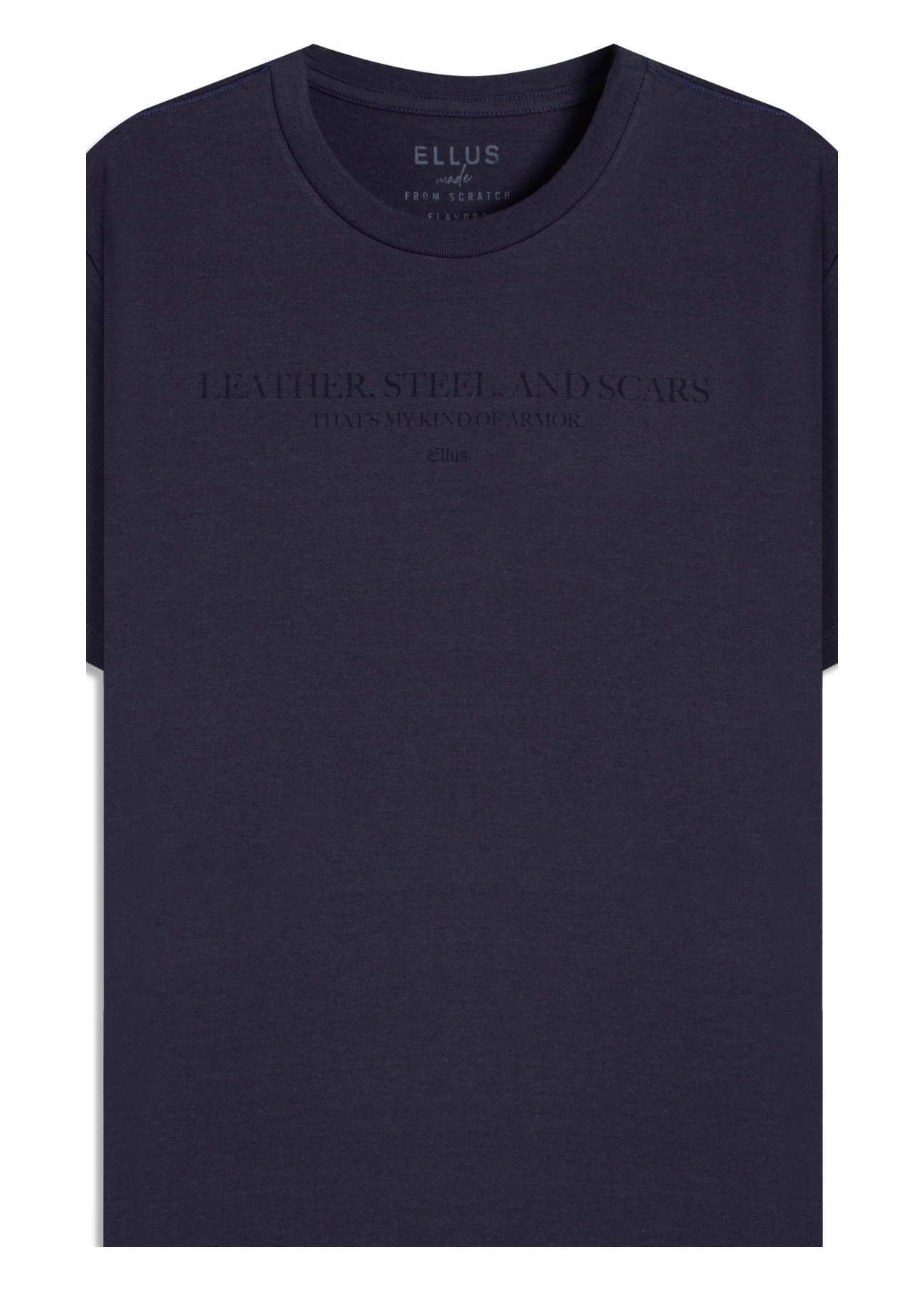 T-Shirt Fine Leather Steel Purple Blue