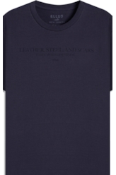 T-Shirt Fine Leather Steel Purple Blue