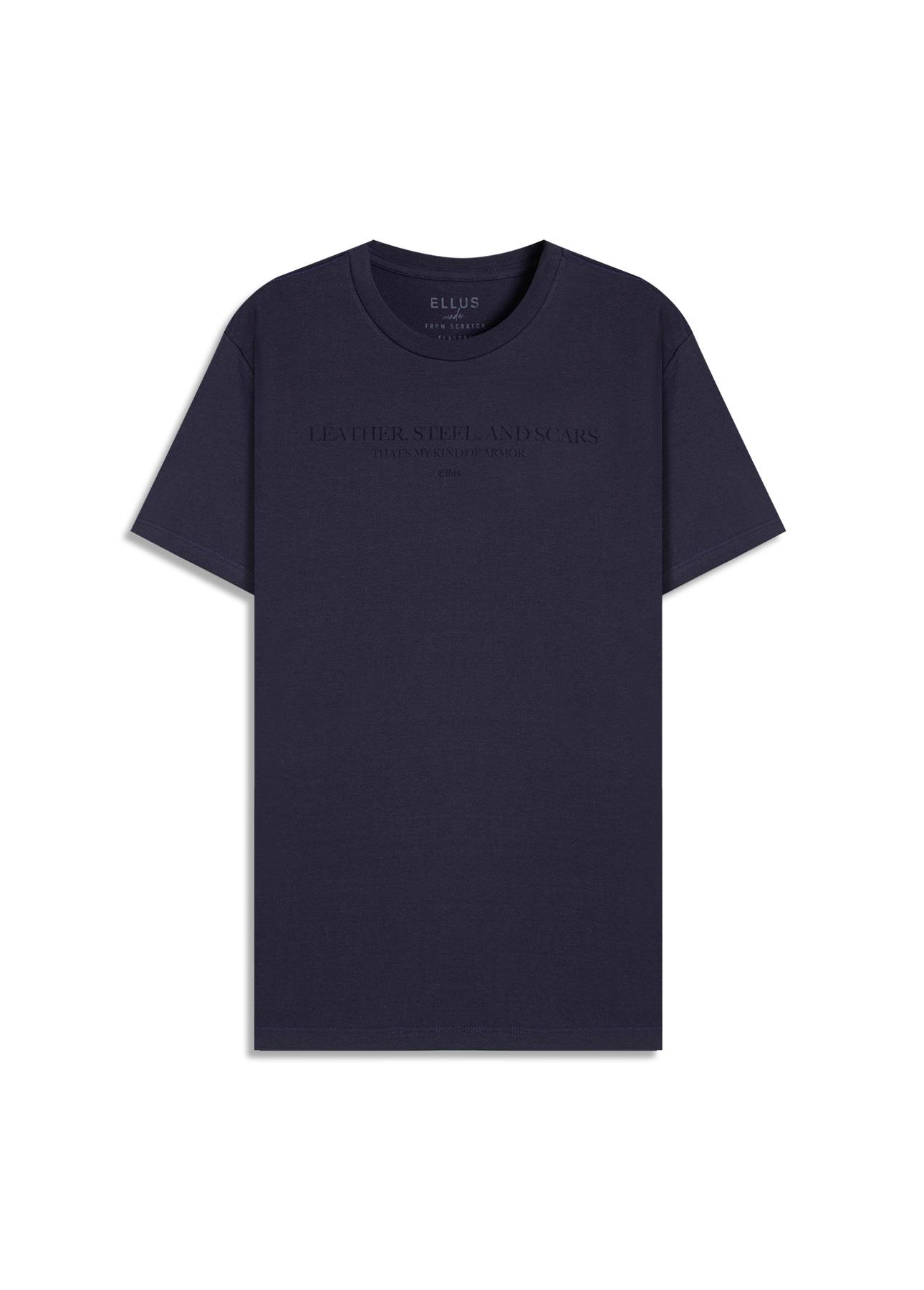 T-Shirt Fine Leather Steel Purple Blue