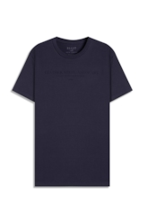 T-Shirt Fine Leather Steel Purple Blue
