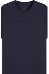 T-Shirt Fine Leather Steel Purple Blue