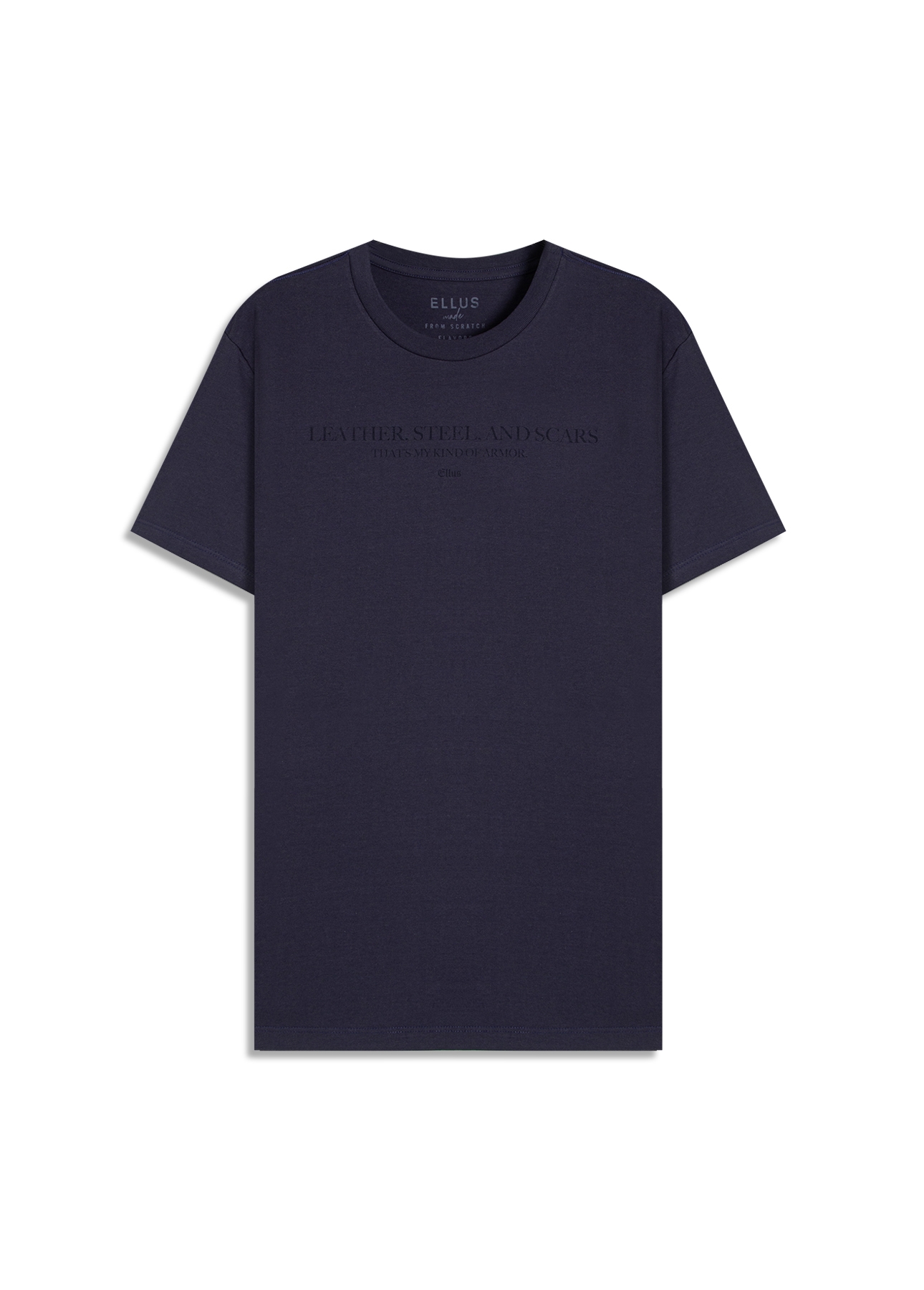 T-Shirt Fine Leather Steel Purple Blue