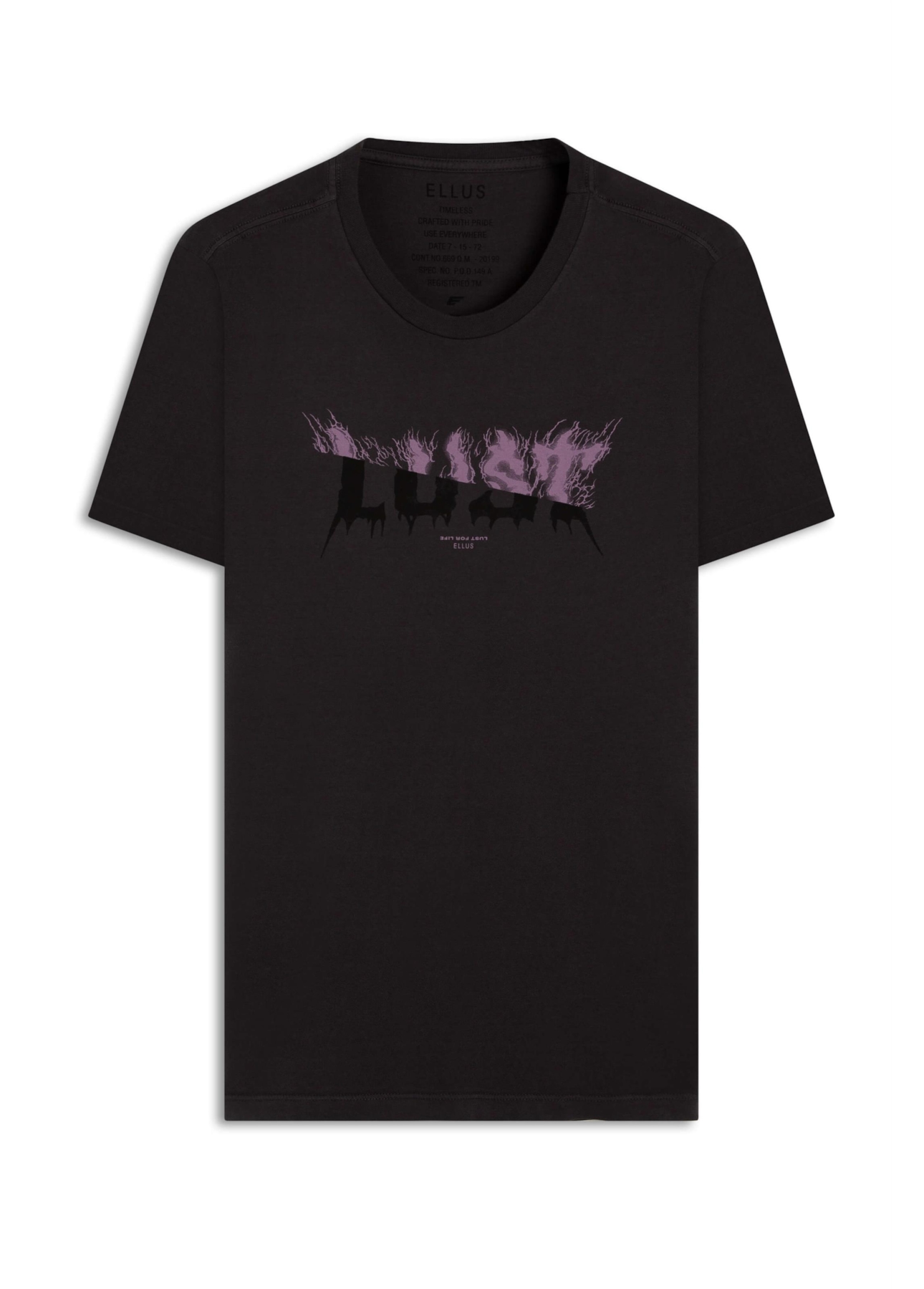T-Shirt Fine Lust For Life Classic Grafite