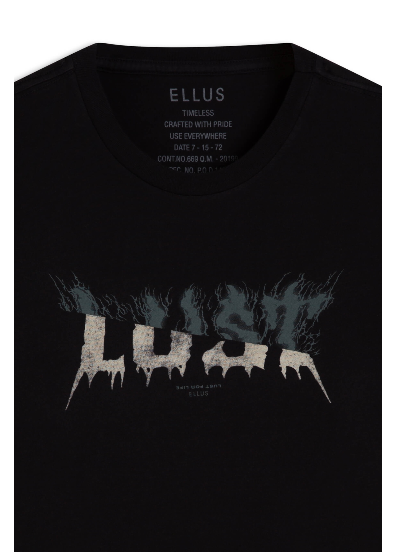 T-Shirt Fine Lust For Life Classic Preto