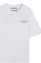 T-Shirt Fine Places Over Branco