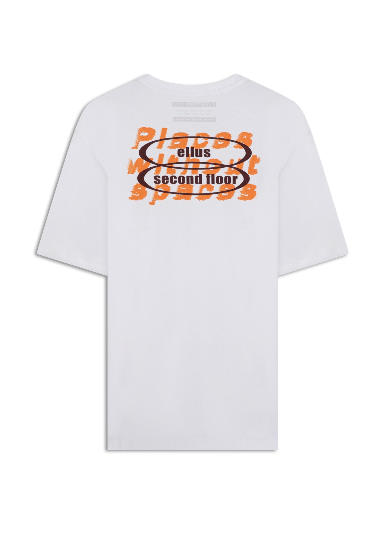 T-Shirt Fine Places Over Branco