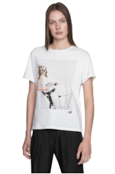 T-Shirt Fine Space Cowgirl Branco
