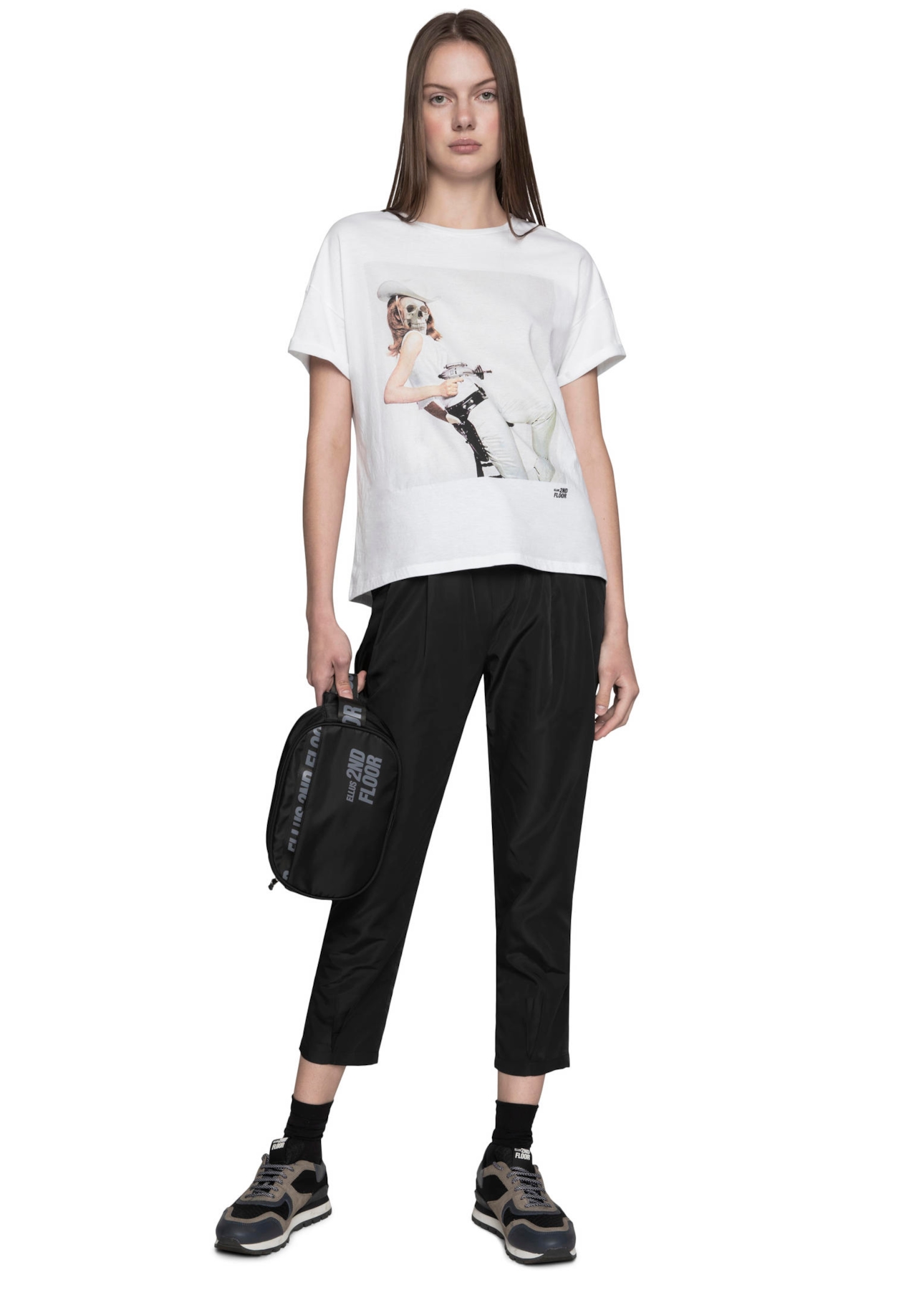 T-Shirt Fine Space Cowgirl Branco