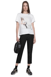 T-Shirt Fine Space Cowgirl Branco
