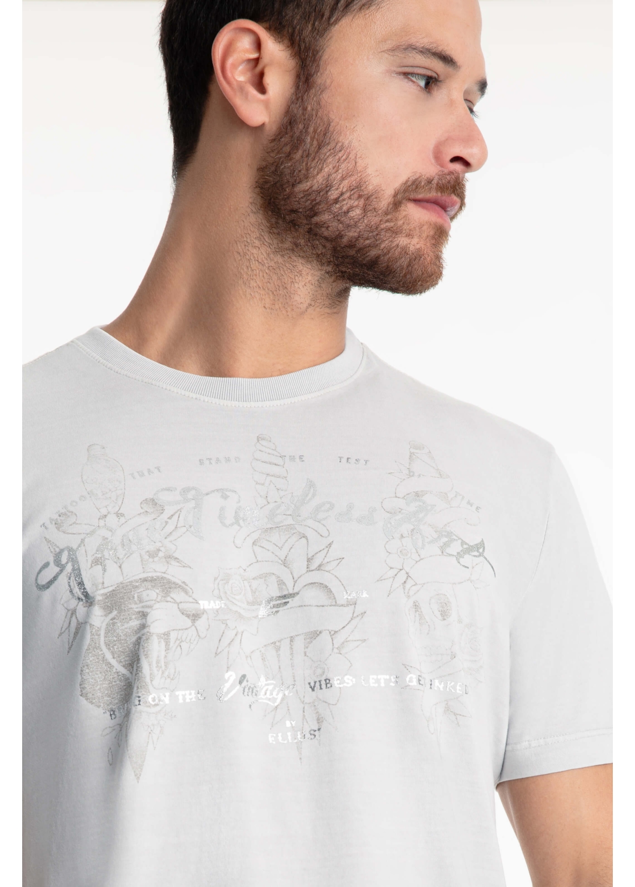 T-Shirt Fine Timeless Art Tatto Prata