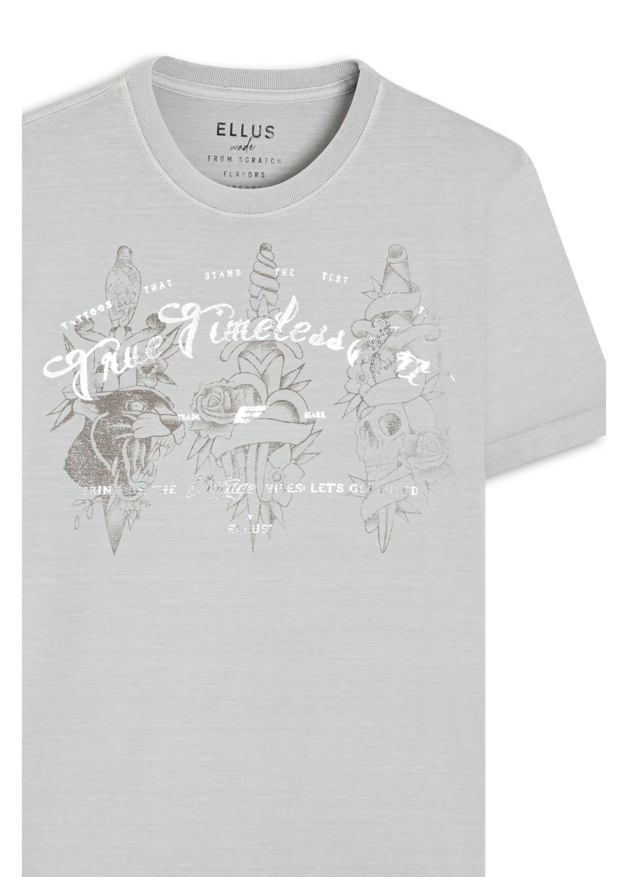 T-Shirt Fine Timeless Art Tatto Prata
