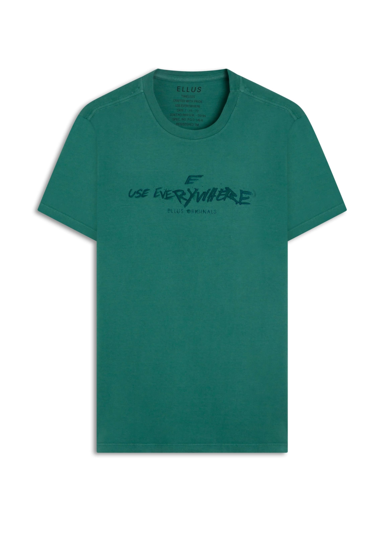T-Shirt Fine Use Everywhere Verde Bandeira