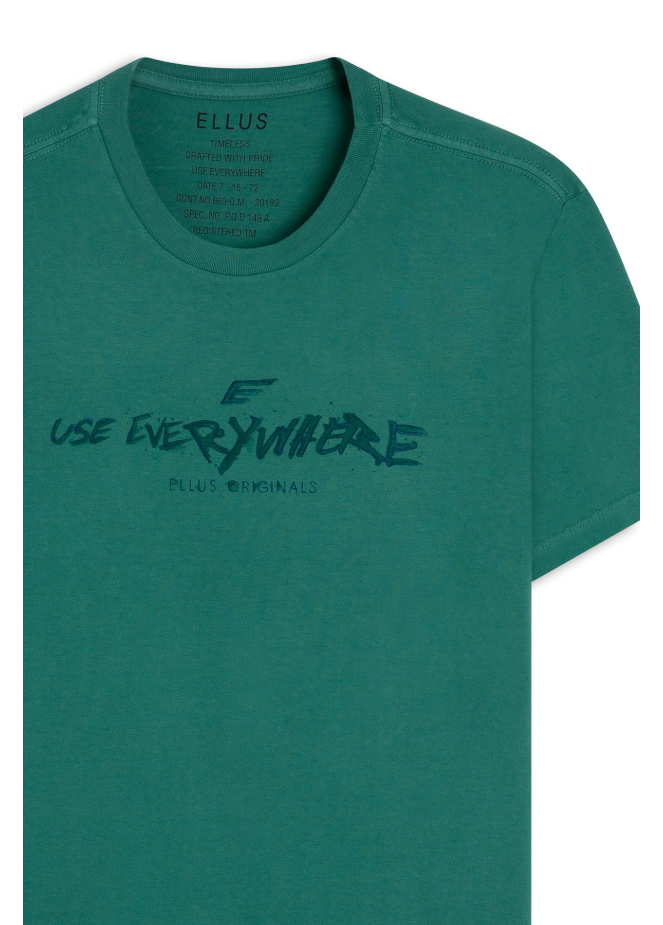 T-Shirt Fine Use Everywhere Verde Bandeira