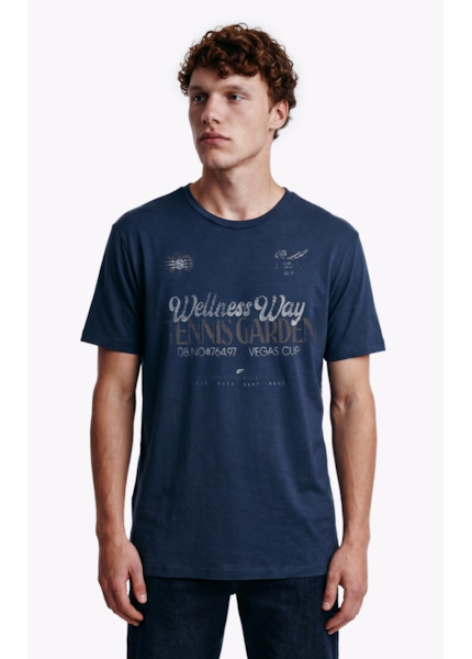 T-Shirt Fine Wellness Way Classic Dark Navy