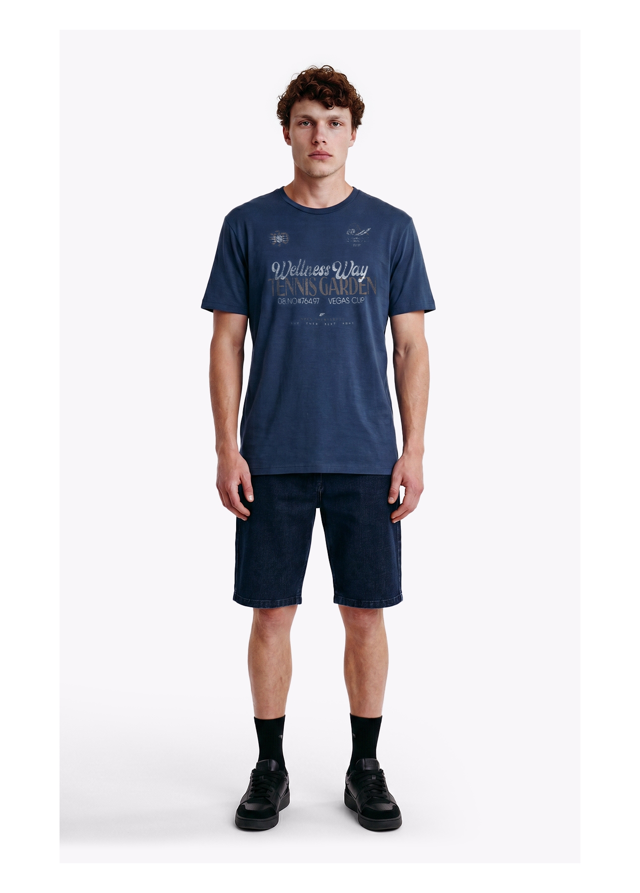 T-Shirt Fine Wellness Way Classic Dark Navy