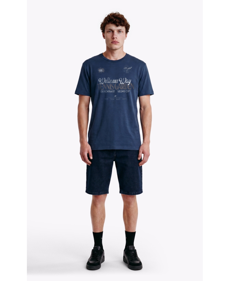 T-Shirt Fine Wellness Way Classic Dark Navy