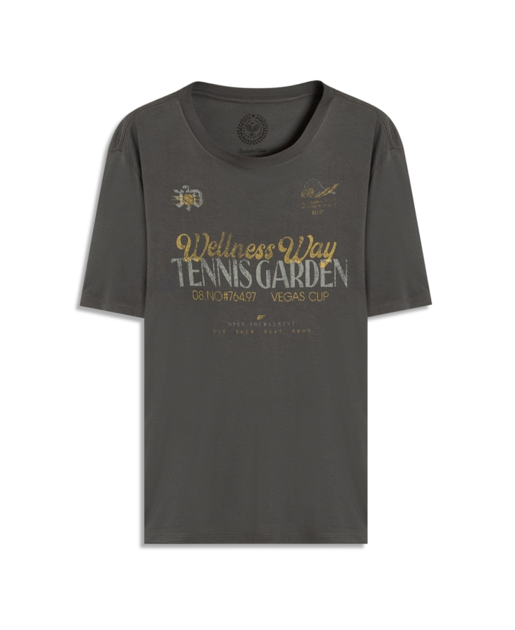 T-Shirt Fine Wellness Way Classic Grafite